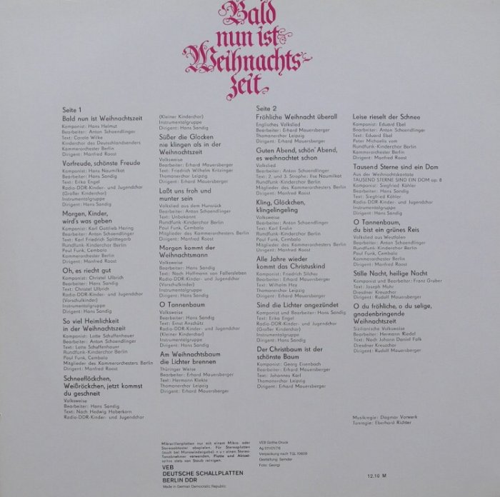 Various Artists - Bald Nun Ist Weihnachtszeit