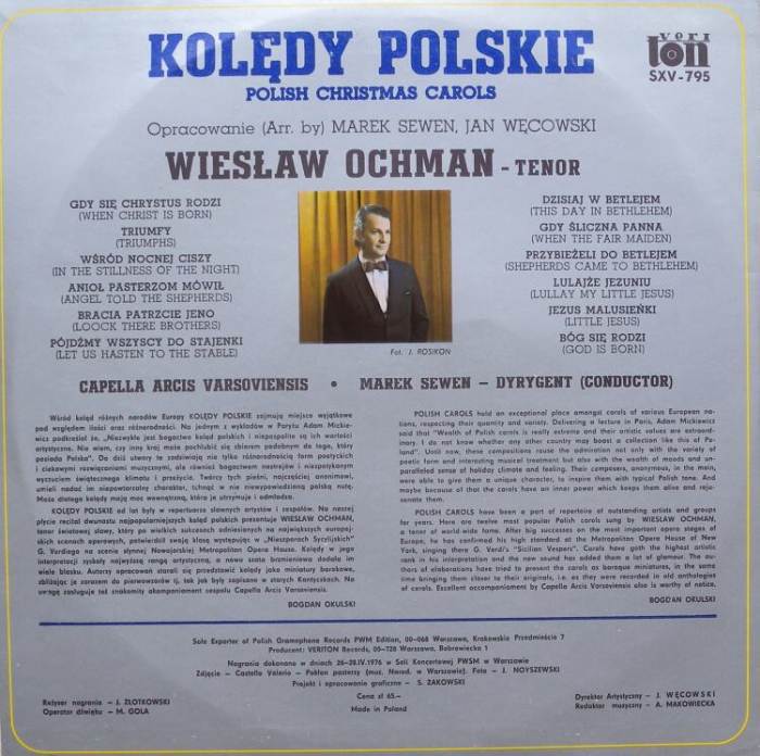 Wieslaw Ochman - Koledy polskie