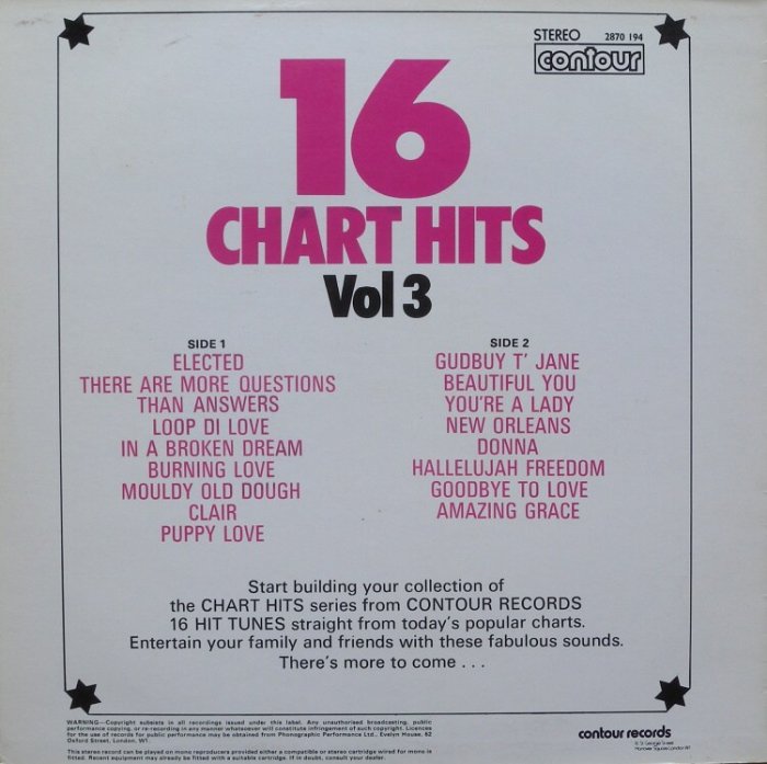 Various Artists - 16 Chart Hits Vol 3