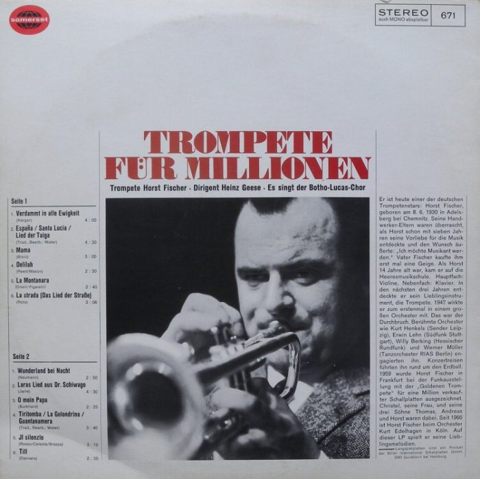 Horst Fischer - Trompete für millionen