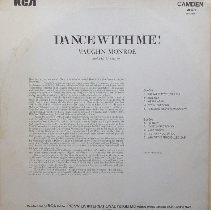 Vaughn Monroe And His Orchestra - Dance With Me!