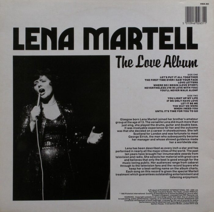 Lena Martell - The Love Album (LP)