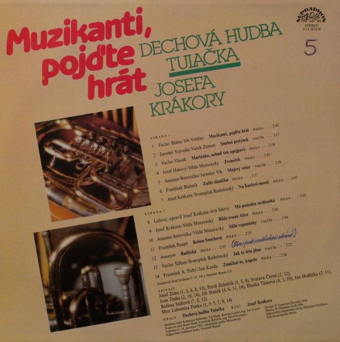 Dechová hudba Tulačka Josefa Krákory - Muzikanti, pojďte hrát