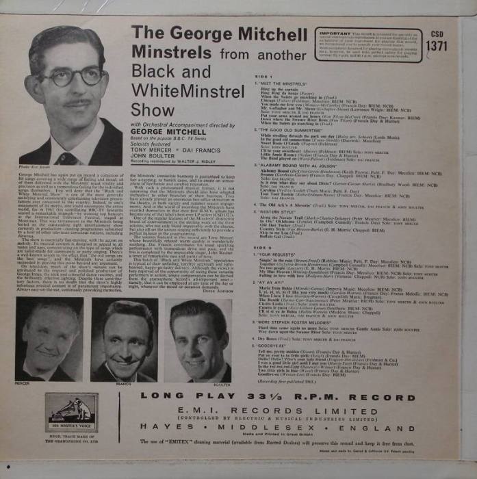 The George Mitchell Minstrels - Another Black And White Minstrel