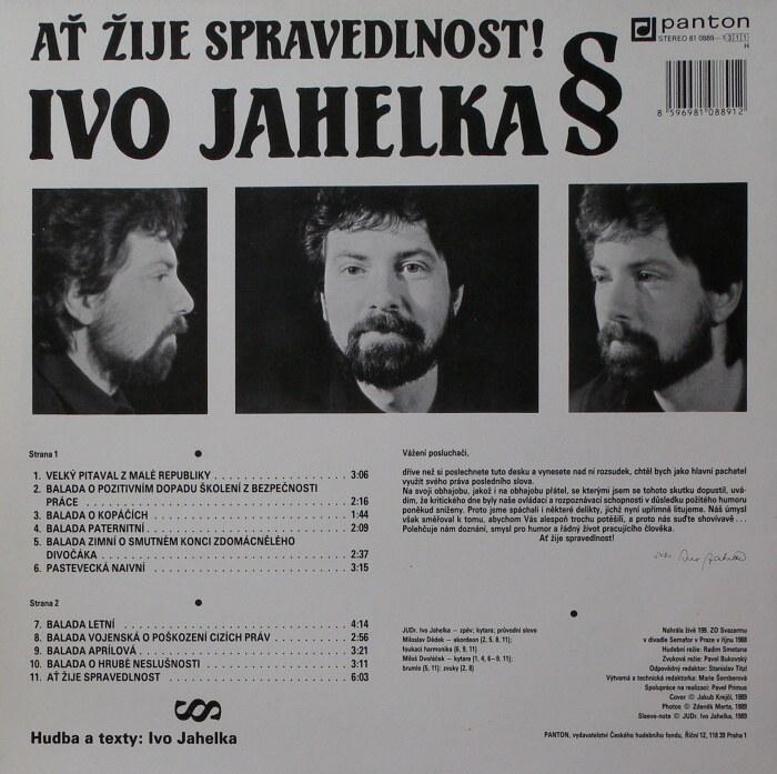 Ivo Jahelka - Ať žije spravedlnost