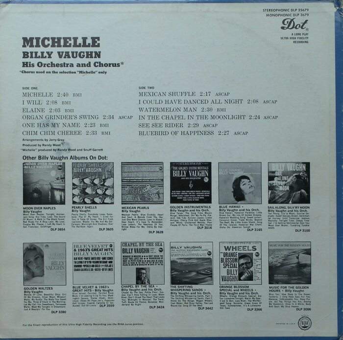 Billy Vaughn, His Orchestra And Chorus - Michelle