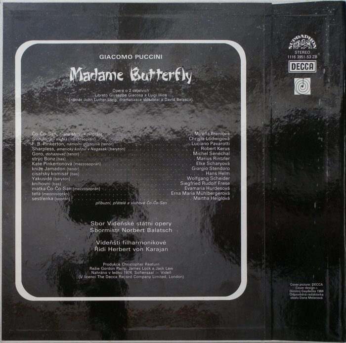 Giacomo Puccini - Madame Butterfly (3LP v krabici)