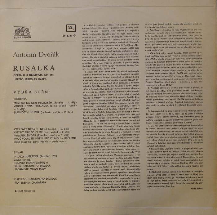 Antonín Dvořák - Rusalka (výběr scén)