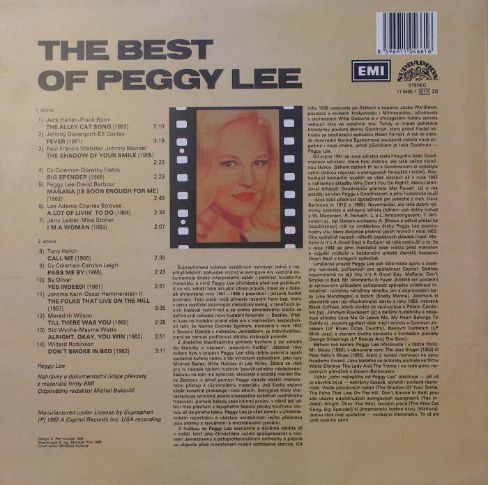 Peggy Lee - The Best Of Peggy Lee (LP)