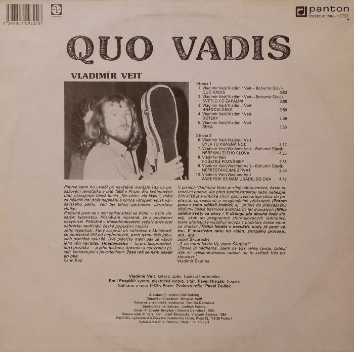 Vladimír Veit - Quo Vadis (LP)