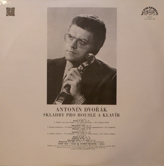 Antonín Dvořák - Skladby pro housle a klavír (2 LP)