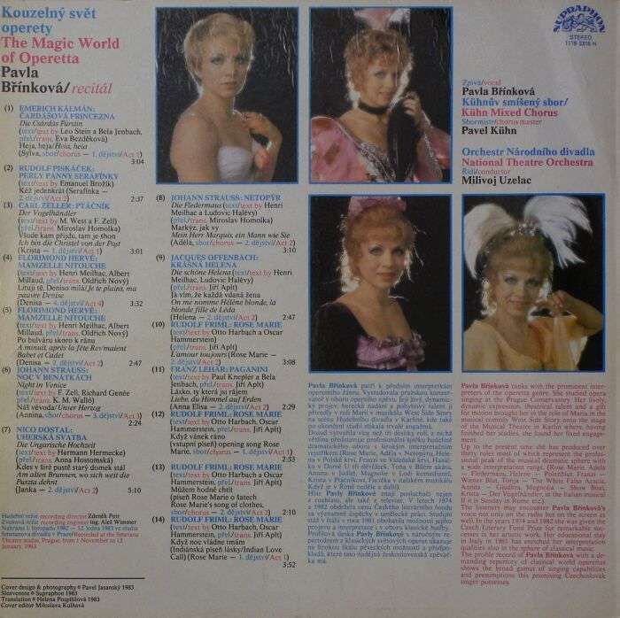 Pavla Břínková - Kouzelný svět operety (LP)
