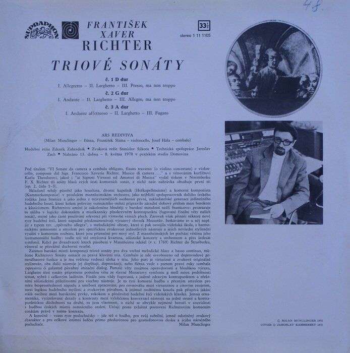 F. X. Richter - triové sonáty