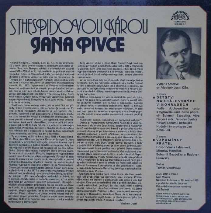 Jan Pivec - S Thespidovou károu Jana Pivce