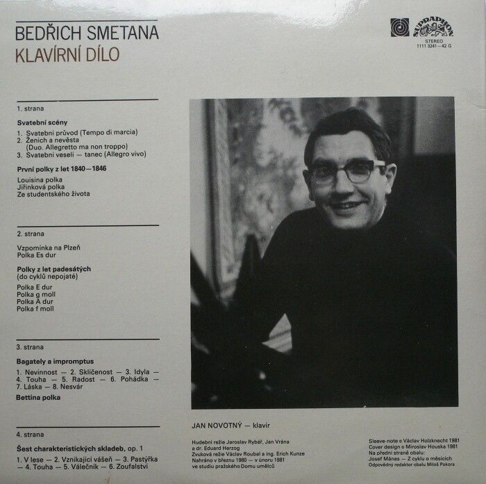 Bedřich Smetana - Klavírní dílo (Bagately a Impromptus, Šest charakteristických skladeb, Svatební scény, Polky) (2LP)