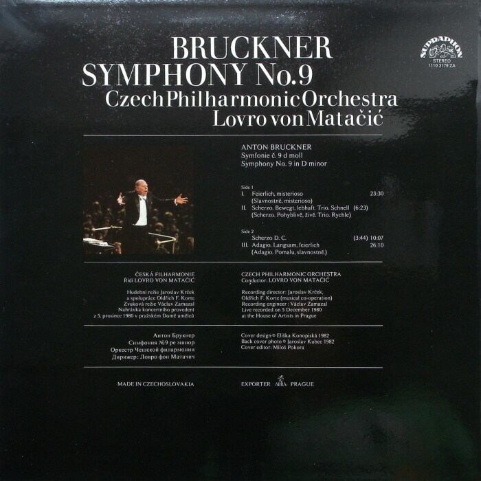Anton Bruckner - Symfonie č. 9 d moll (LP)