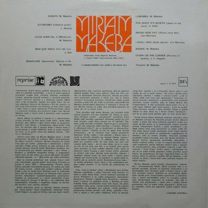 Miriam Makeba - Miriam Makeba (LP)