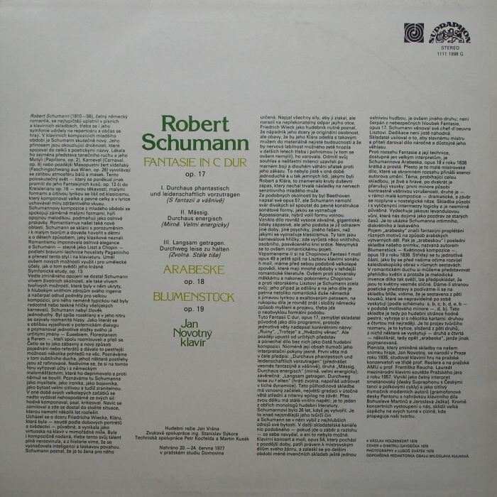 Robert Schumann - Fantasie in C Dur; Arabeske; Blumenstück