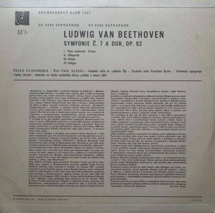 Ludwig van Beethoven - Symfonie č. 7 A dur, op. 92