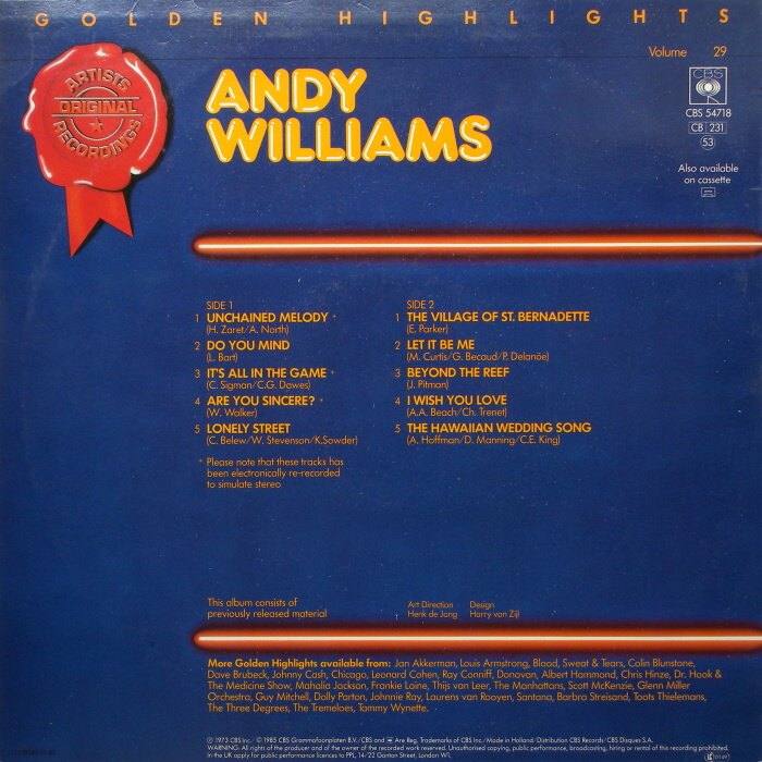 Andy Williams - Golden Highlights