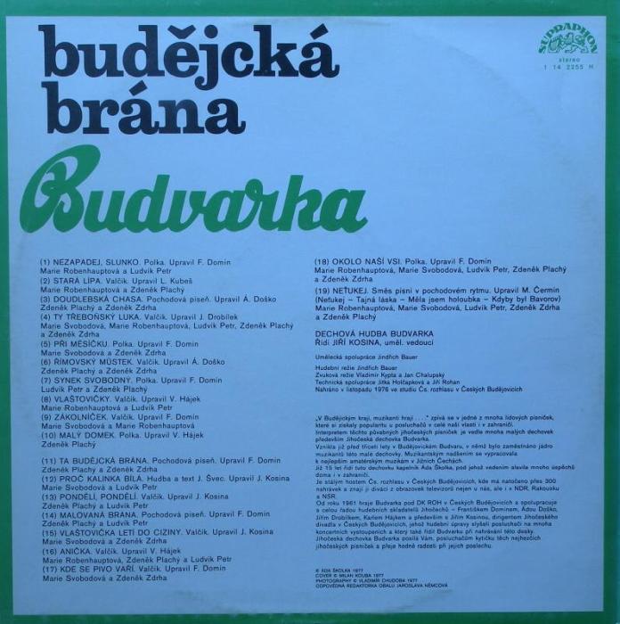 Budvarka - Budějcká brána (LP)
