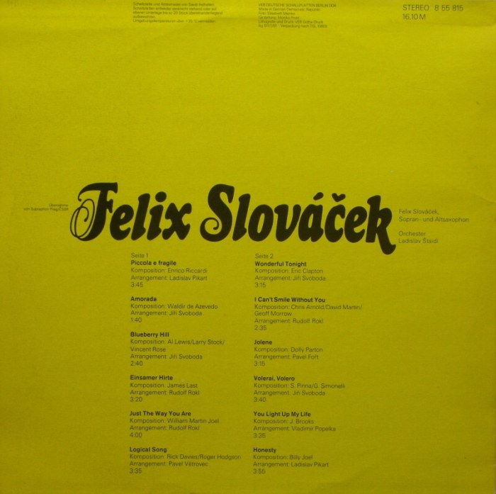 Felix Slováček - Felix Slováček