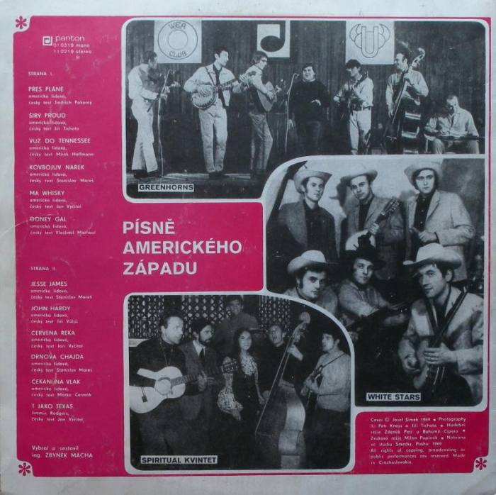 Greenhorns, White Stars, Spiritual kvintet - Písně amerického západu (LP)