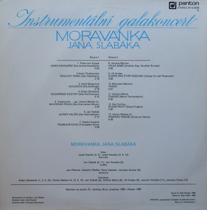 Moravanka Jana Slabáka - Instrumentální galakoncert