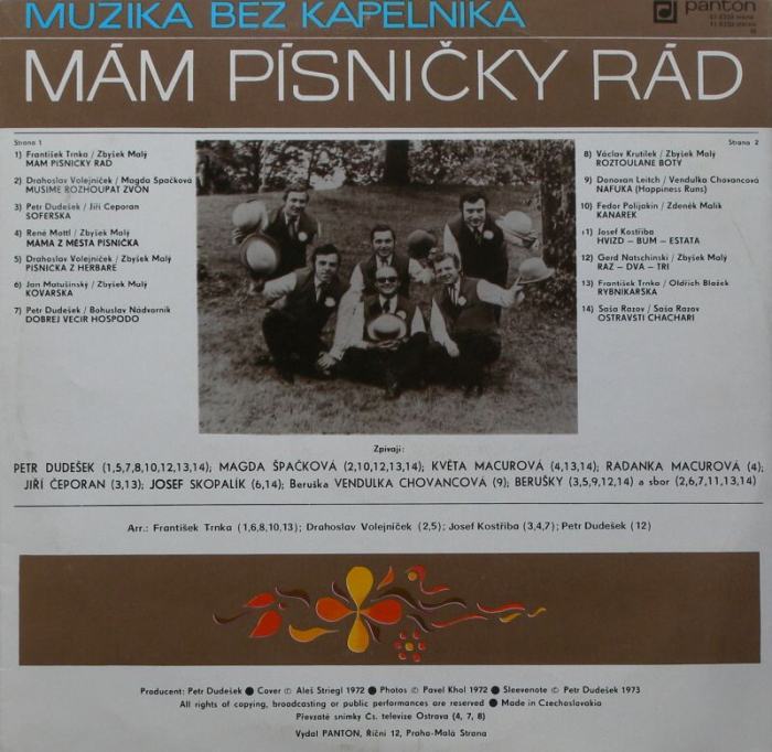 Muzika bez kapelníka - Mám písničky rád