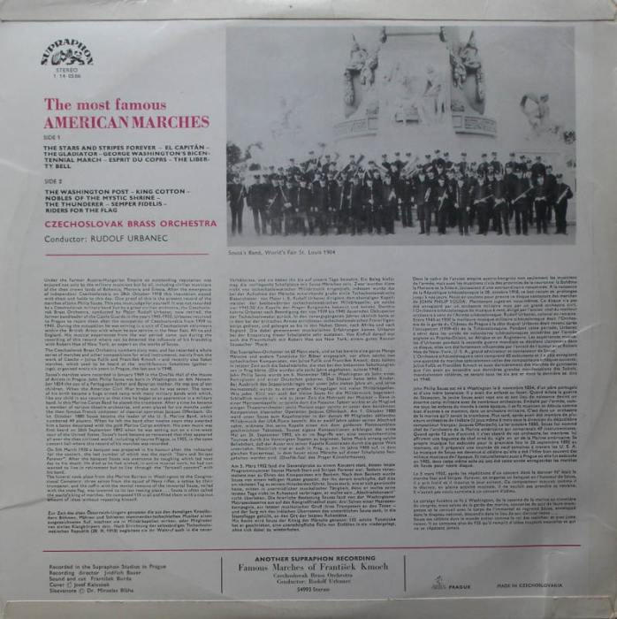 Czechoslovak Brass Orchestra - The Famous American Marches