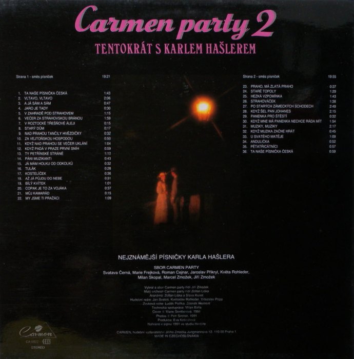 Carmen Party 2 - Tentokrát s Karlem Hašlerem (LP)