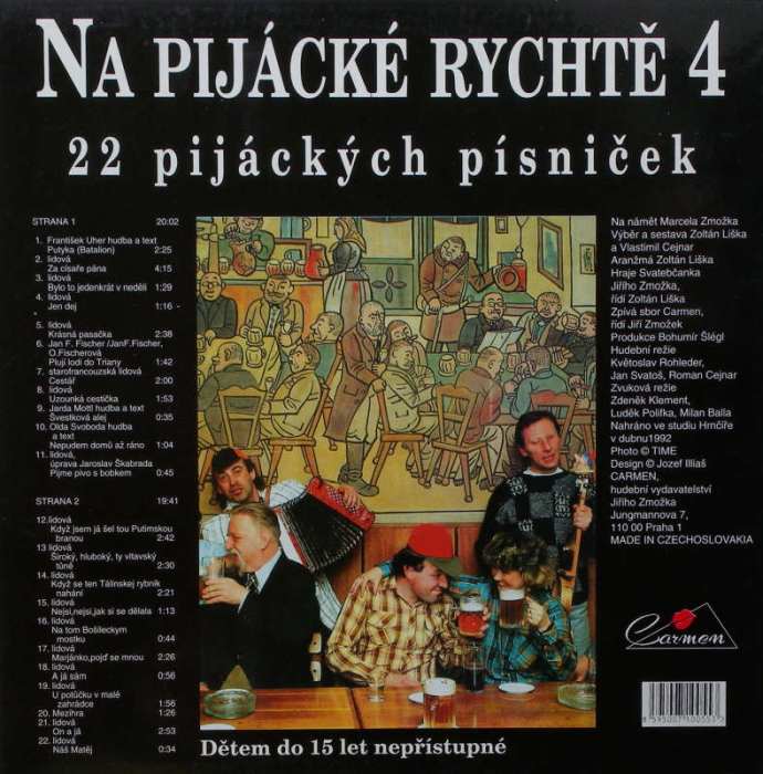 Various Artists - Na pijácké rychtě 4 (22 pijáckých písniček) (LP)