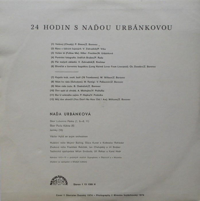Naďa Urbánková (Orch.V.Hybše) - 24 hodin s Naďou Urbánkovou
