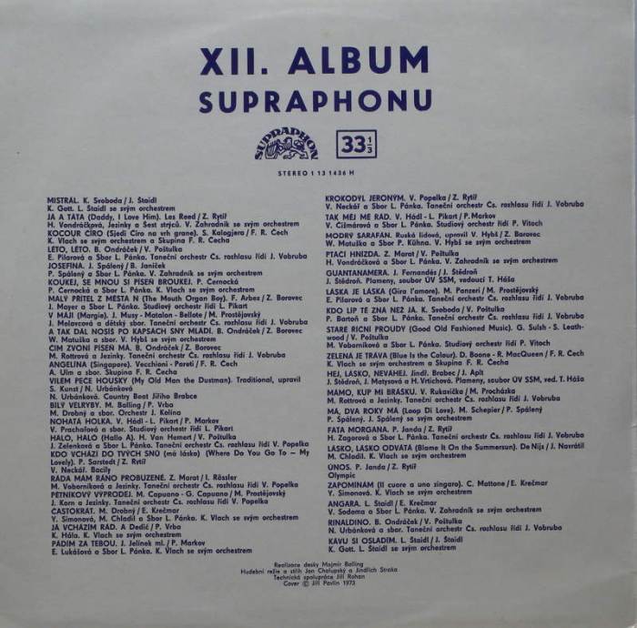 Various Artists - 12. Album Supraphonu (LP)