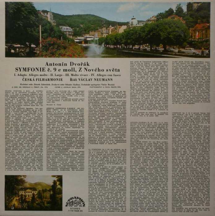 Antonín Dvořák - Symfonie č.9 e moll "Z Nového světa", op. 95 (LP)