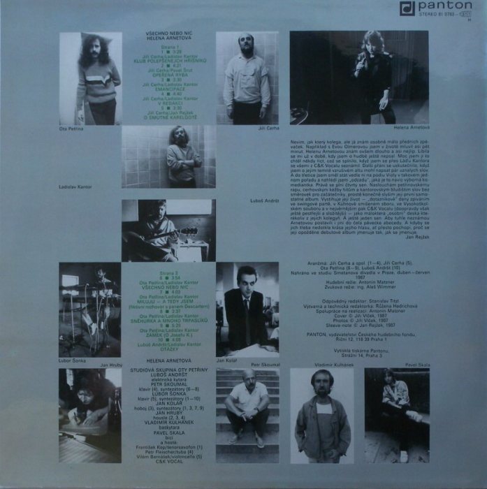 Helena Arnetová - Všechno nebo nic (LP)