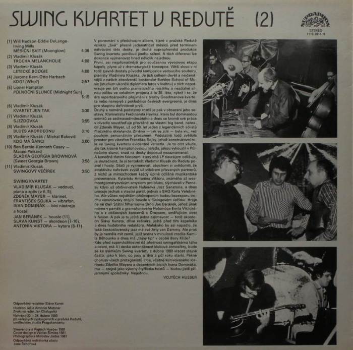 Swing Kvartet v Redutě (2)