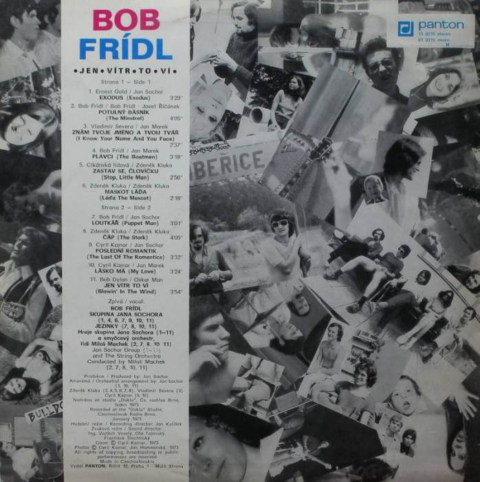 Bob Frídl - Jen vítr to ví (LP)