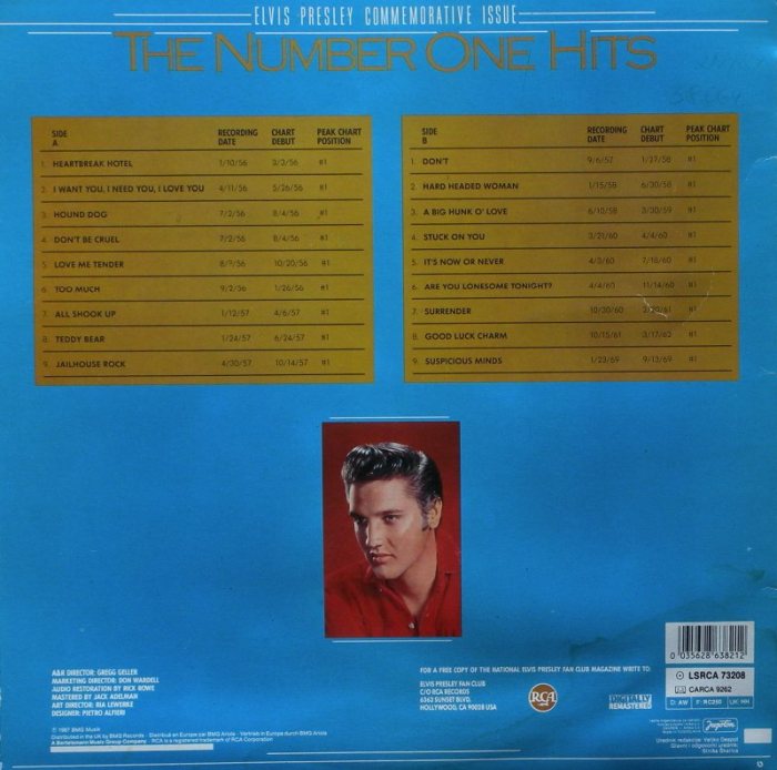 Elvis Presley - The Number One Hits (s plakátem)