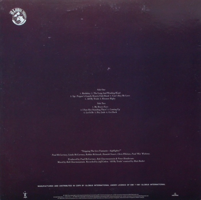 Paul McCartney - Tripping The Live Fantastic