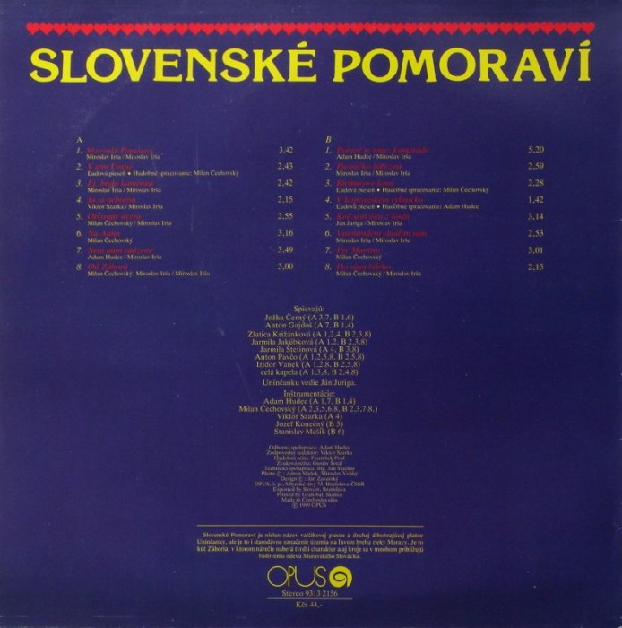 Uníčanka - Slovenské Pomoraví (Jožka Černý a Anton Gajdoš jako hosté)