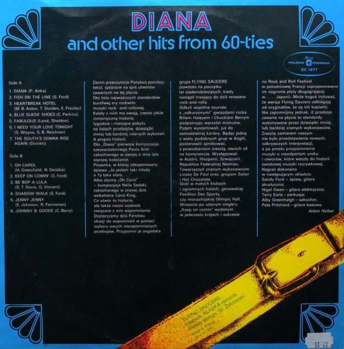 Flying Saucers - Diana And Other Hits From 60-ties