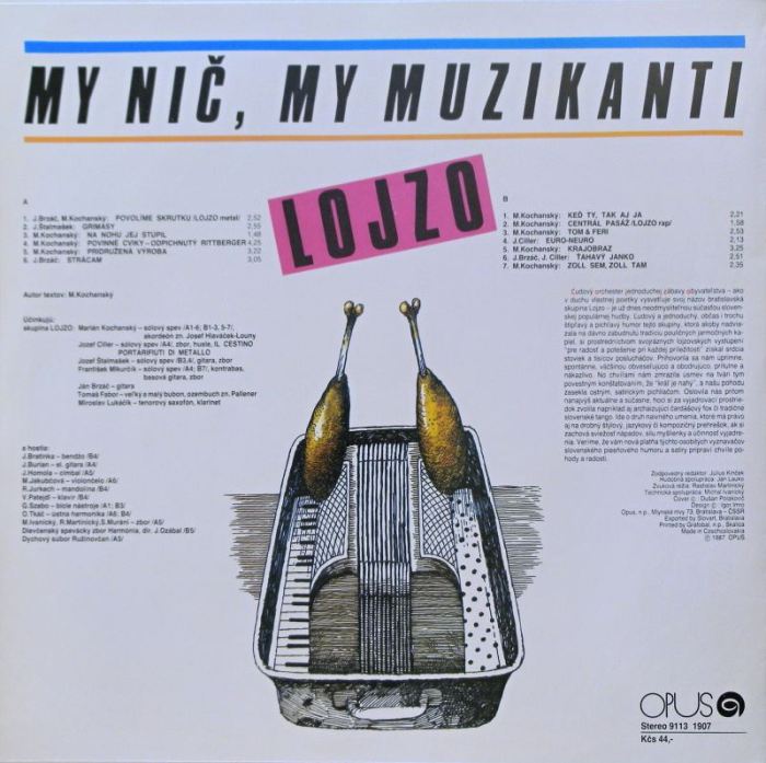 Lojzo - My nič, my muzikanti (LP)