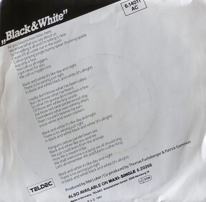 Patto - Black And White / Black And White (Instrumental) (SP)