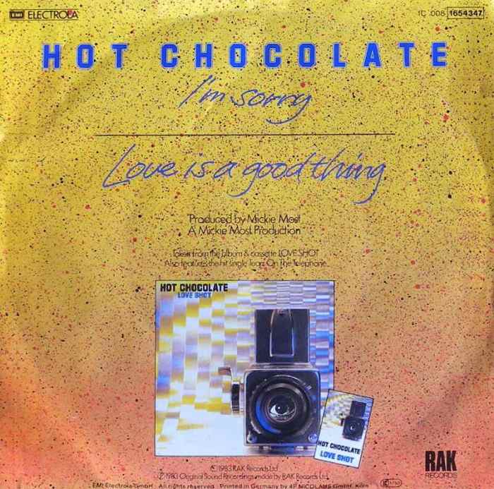 Hot Chocolate - I'm Sorry / Love Is A Good Thing