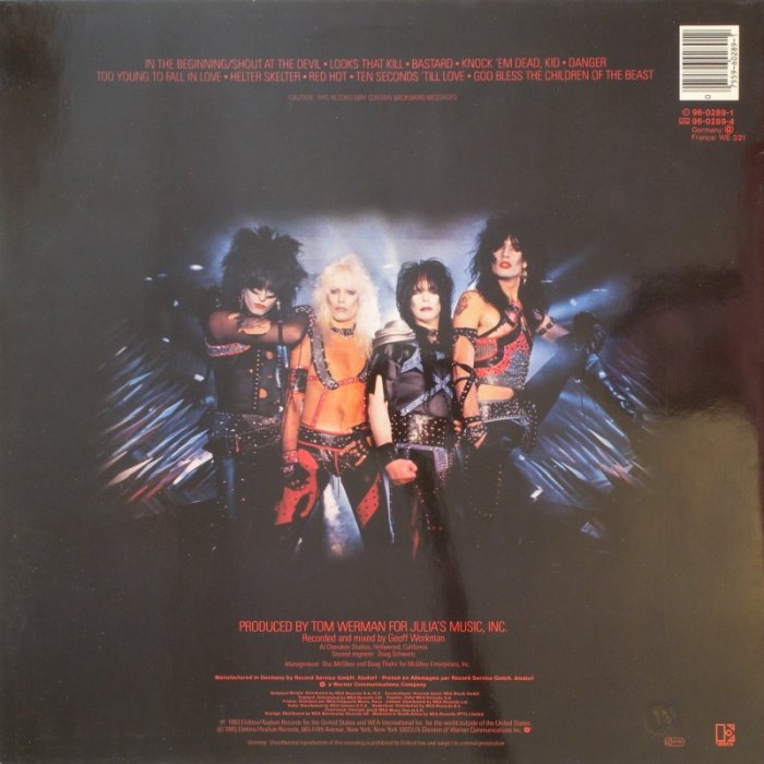 Mötley Crüe - Shout At The Devil