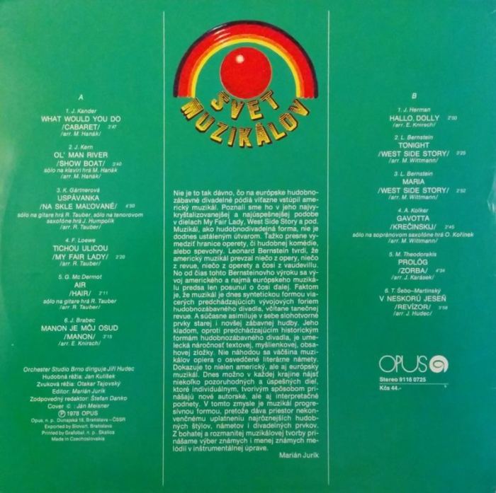 Various Artists - Svet muzikálov (LP)