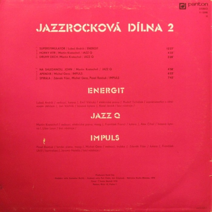 Jazz Q, Impuls, Energit - Jazzrocková dílna 2 (LP)