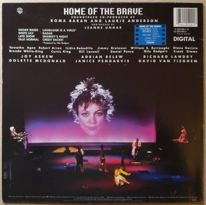 Laurie Anderson - Home Of The Brave (LP)