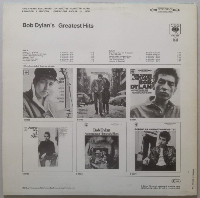 Bob Dylan - Bob Dylan's Greatest Hits (LP)